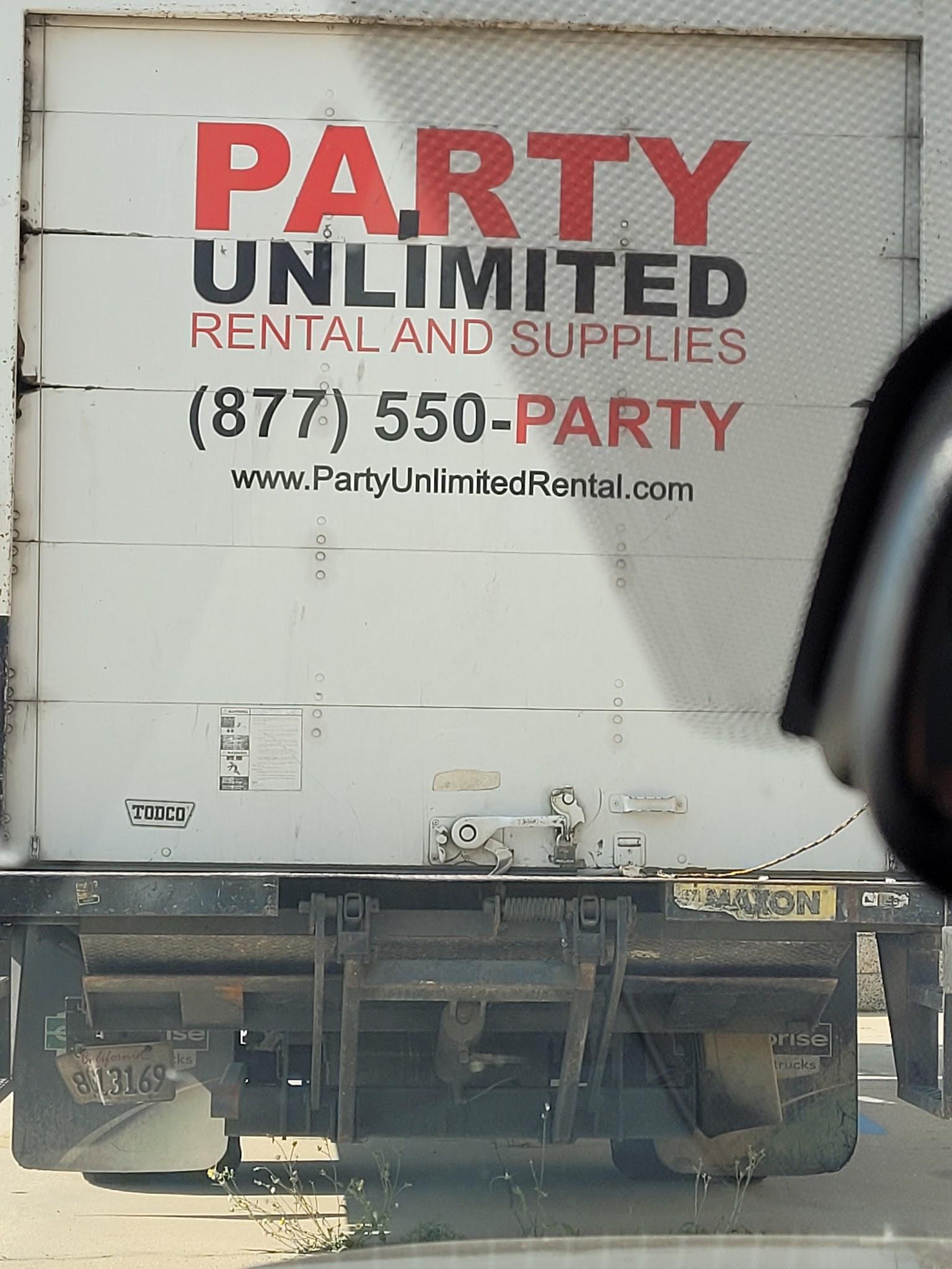 PARTY UNLIMITED RENTAL